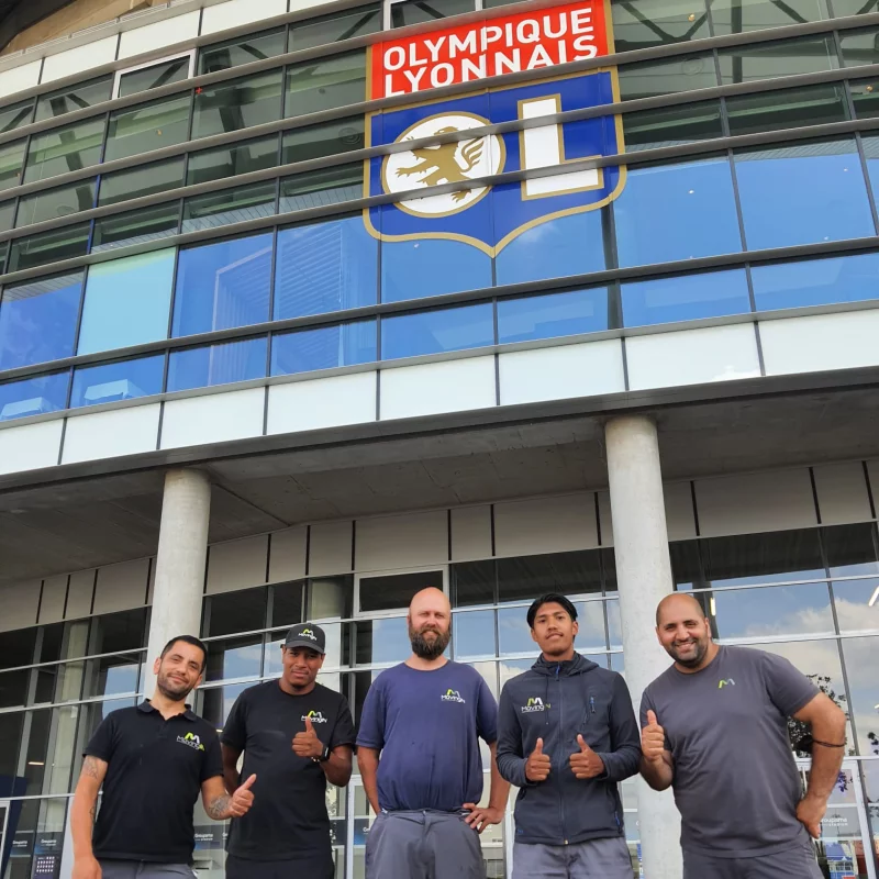 Team Moving-In voor stadion Olympique Lyonnais