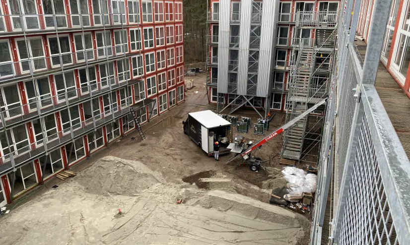 Bouwplek voor studentenhuisvesting